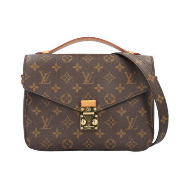 Louis Vuitton Pochette Metis Monogram Shoulder Bag Canvas Brown - Picture 1 of 9